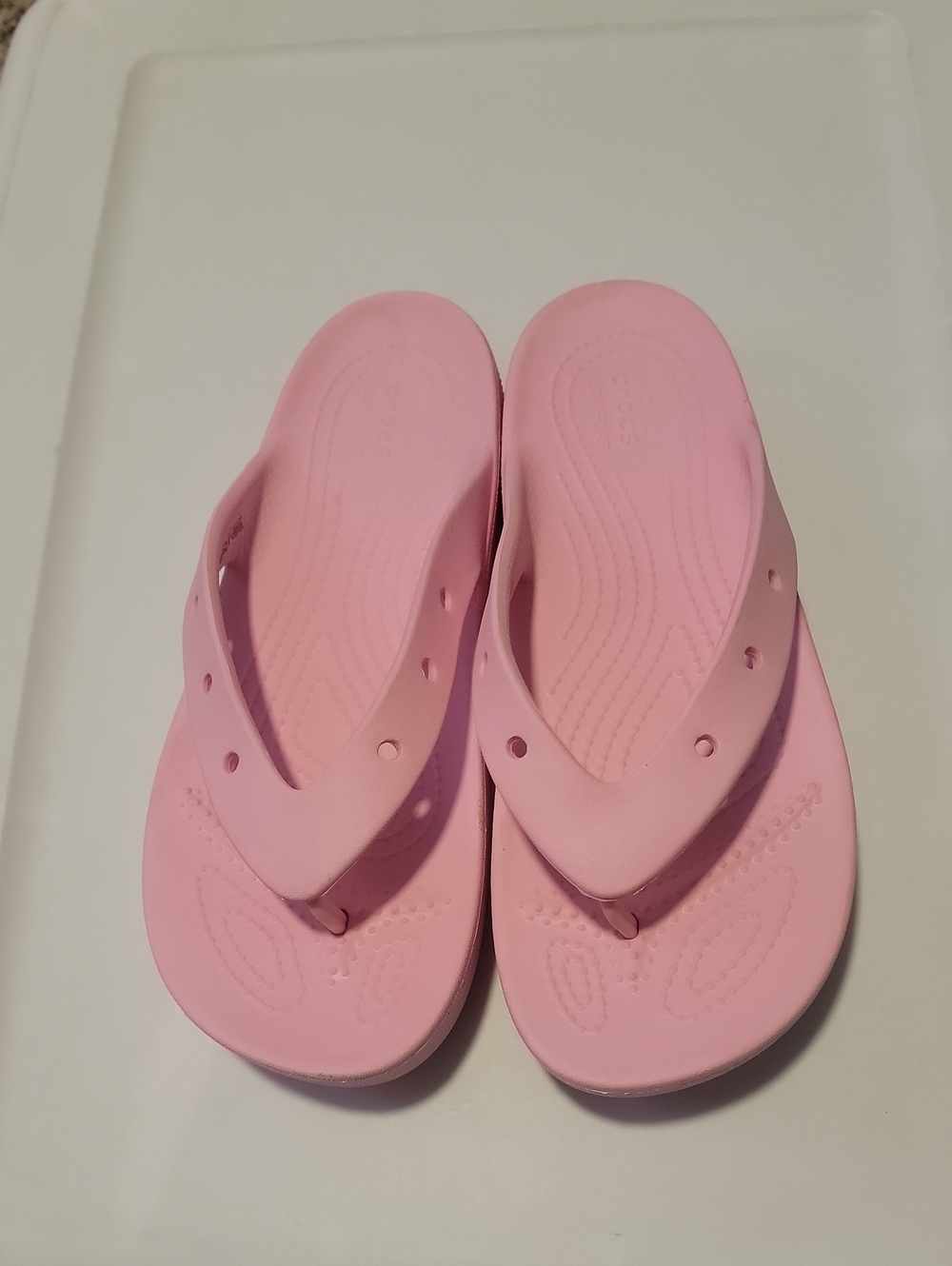 Crocs Classic Platform Flip Flop(207714) - Flamingo Pink, Size W9